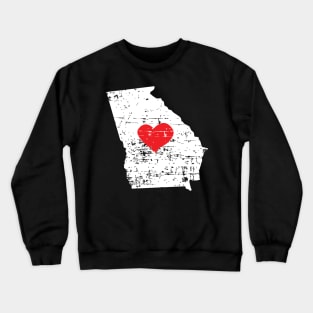 <3 Georgia State Gift T Shirt for Men Women and Kids Crewneck Sweatshirt